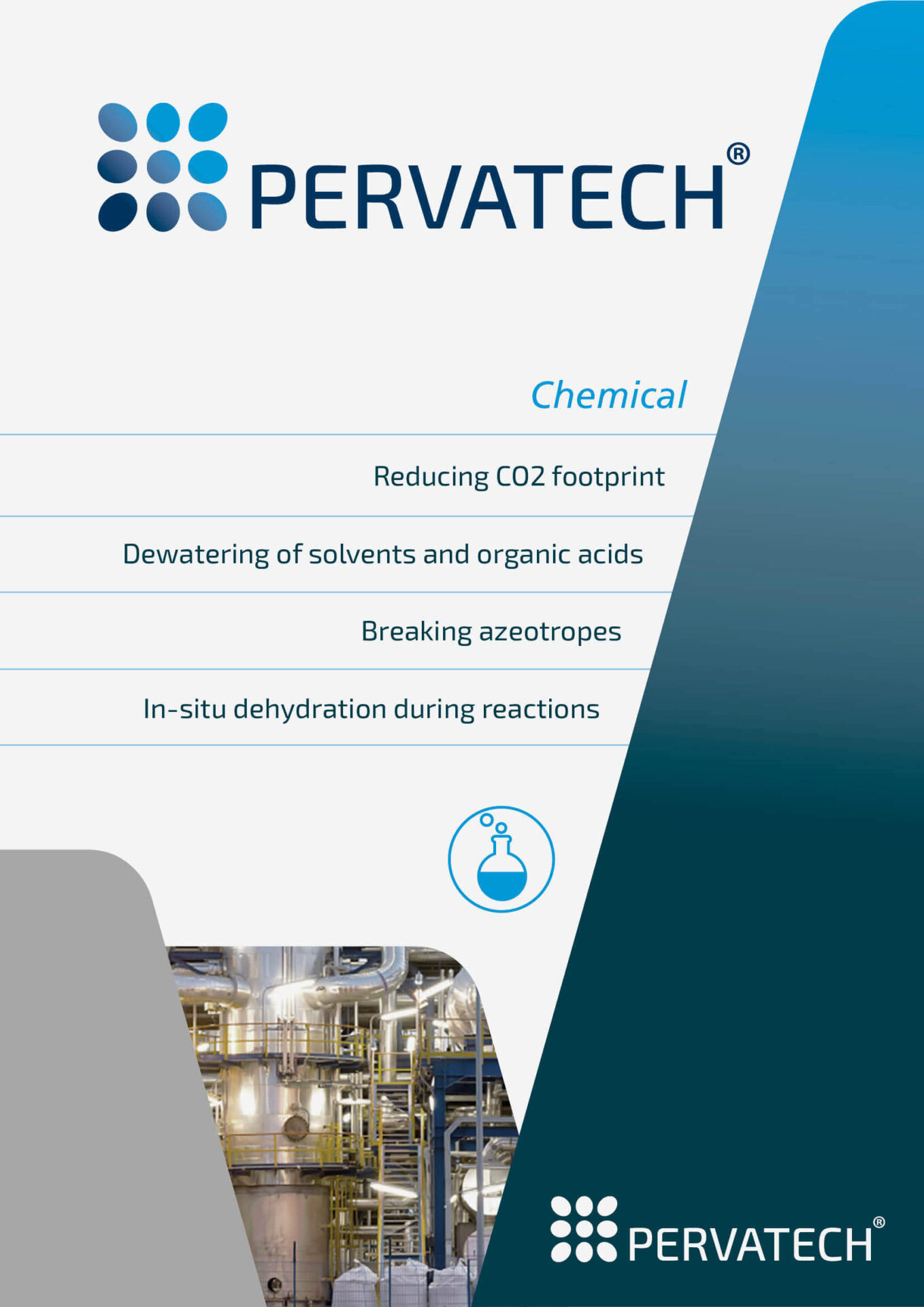 Chemistry industry pervaporation