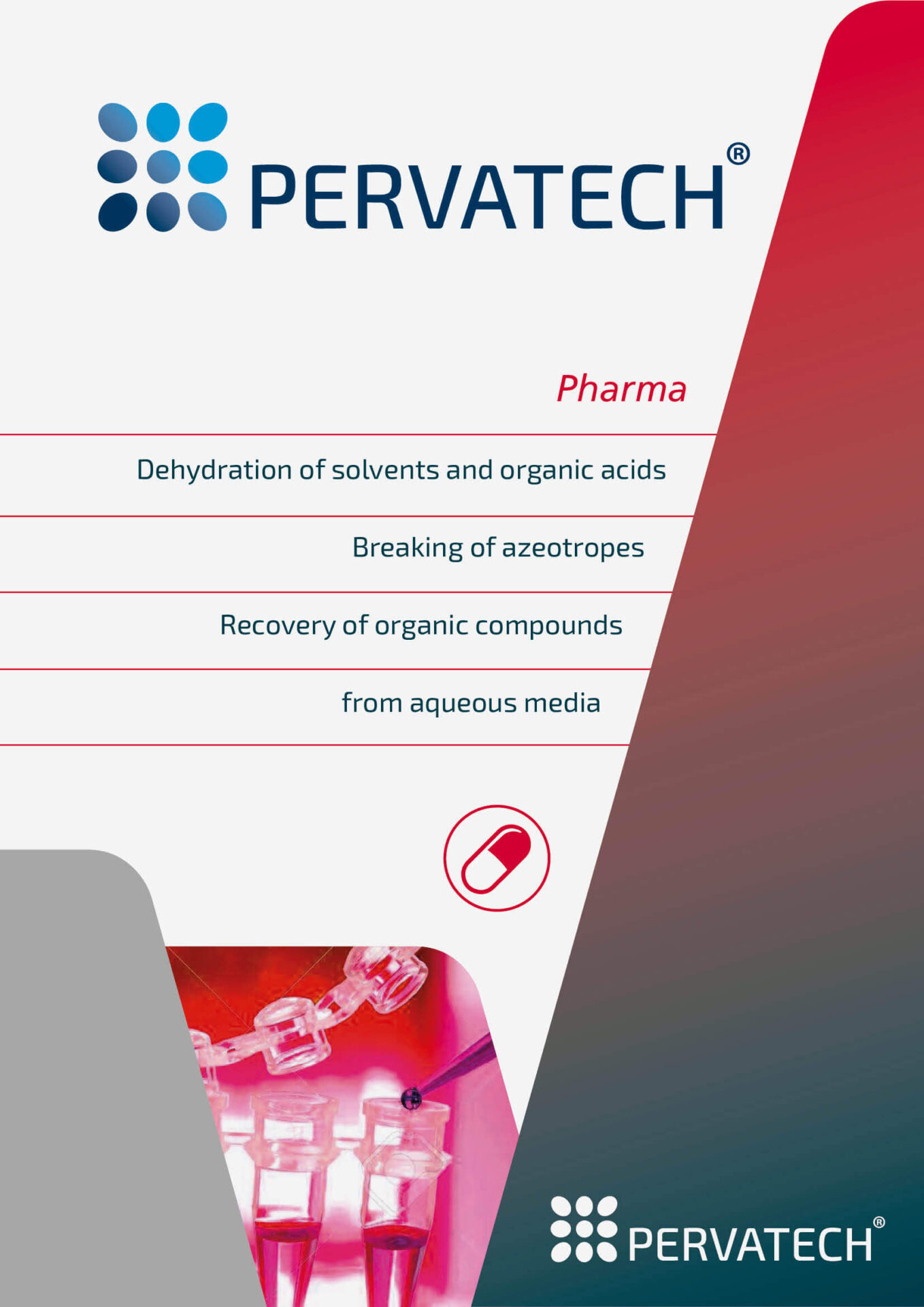 pharmaceutical industry pervaporation